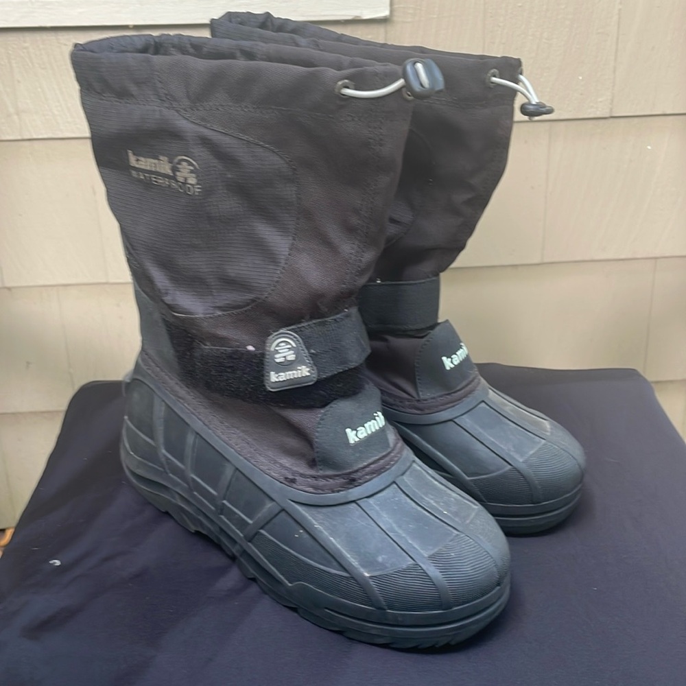 Kamik Kids Black Waterproof Boots